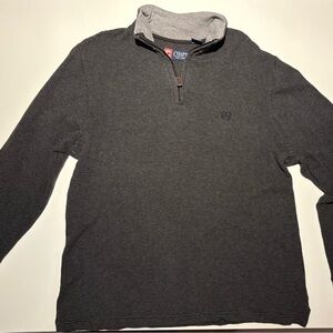 Chaps Black and Gray Men's Shirt